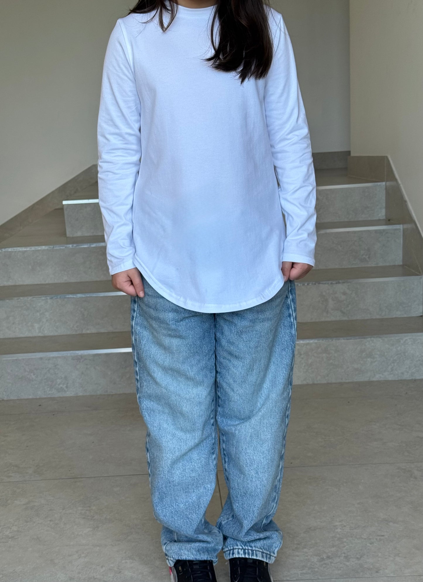 Essential long sleeve cotton top