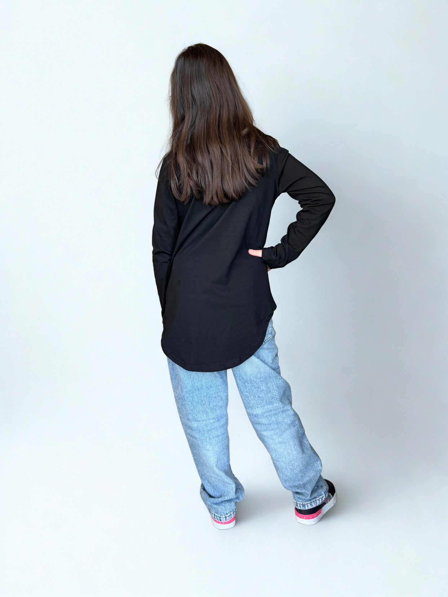 Essential long sleeve cotton top