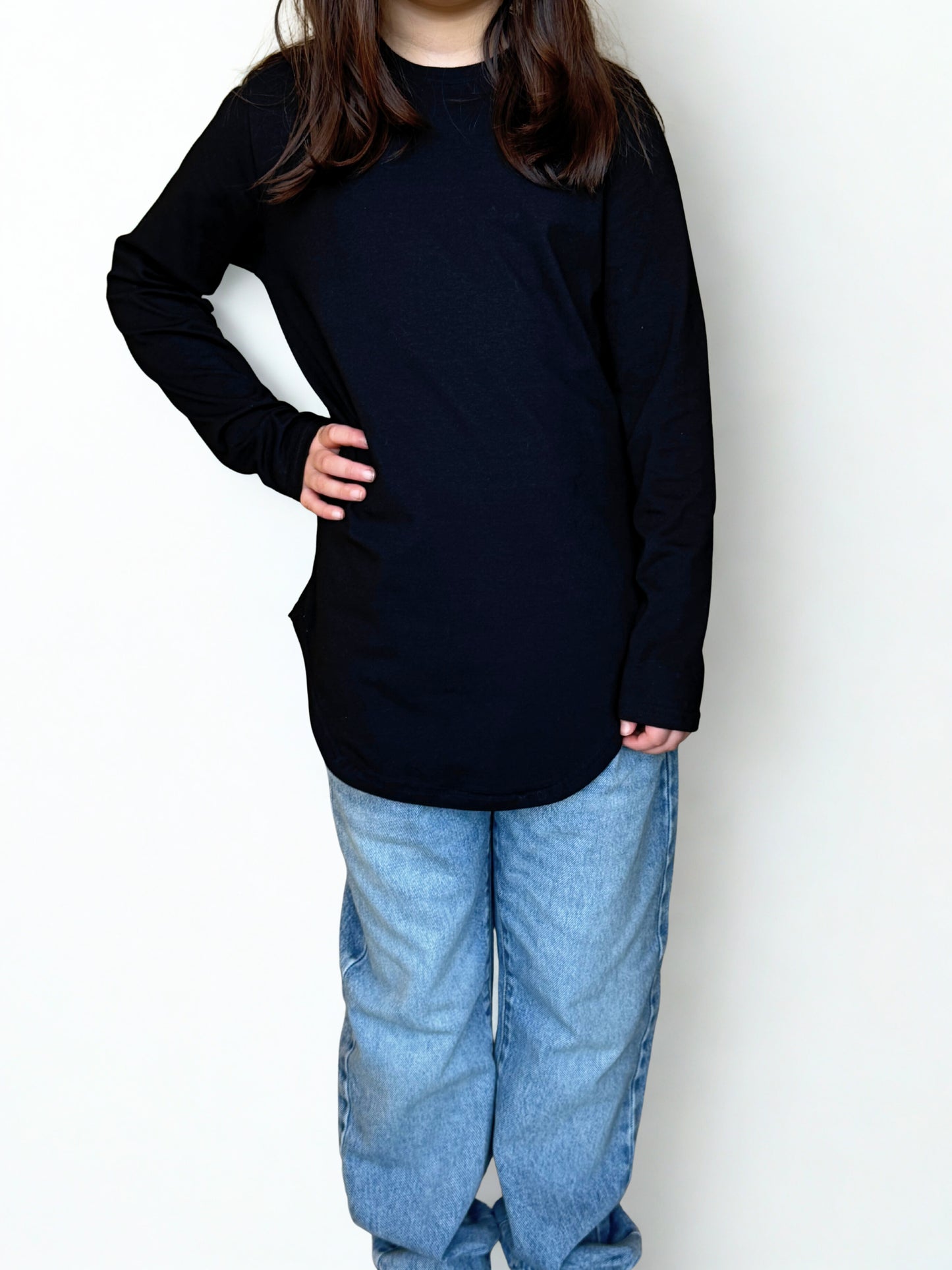 Essential long sleeve cotton top