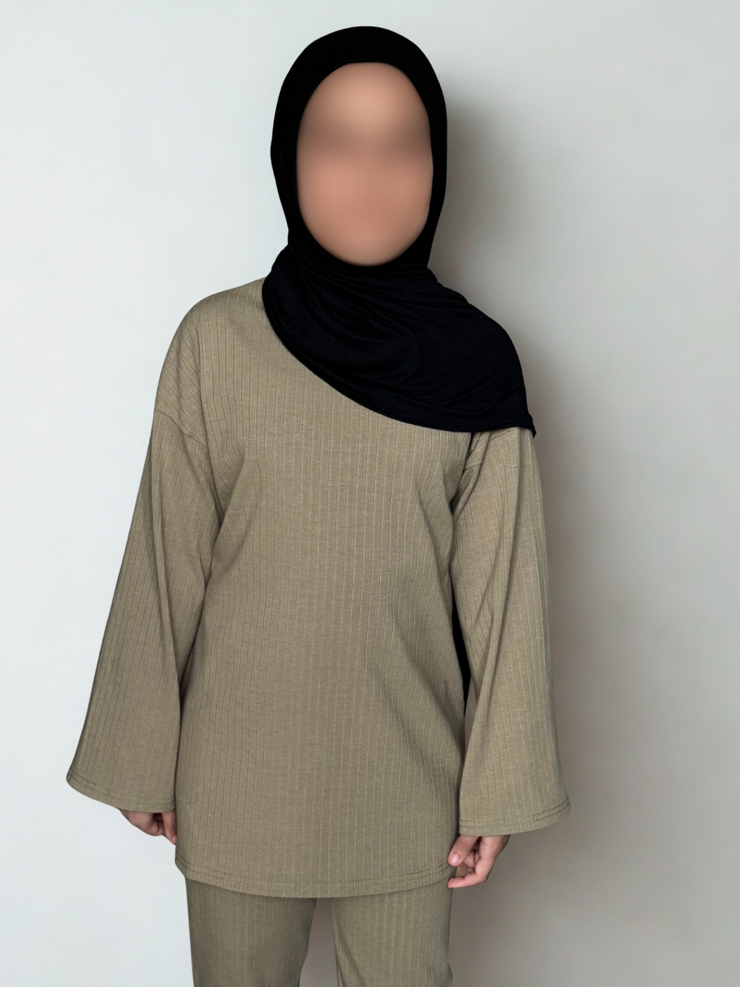 Ribbed Knit High Neck Co-ord Set