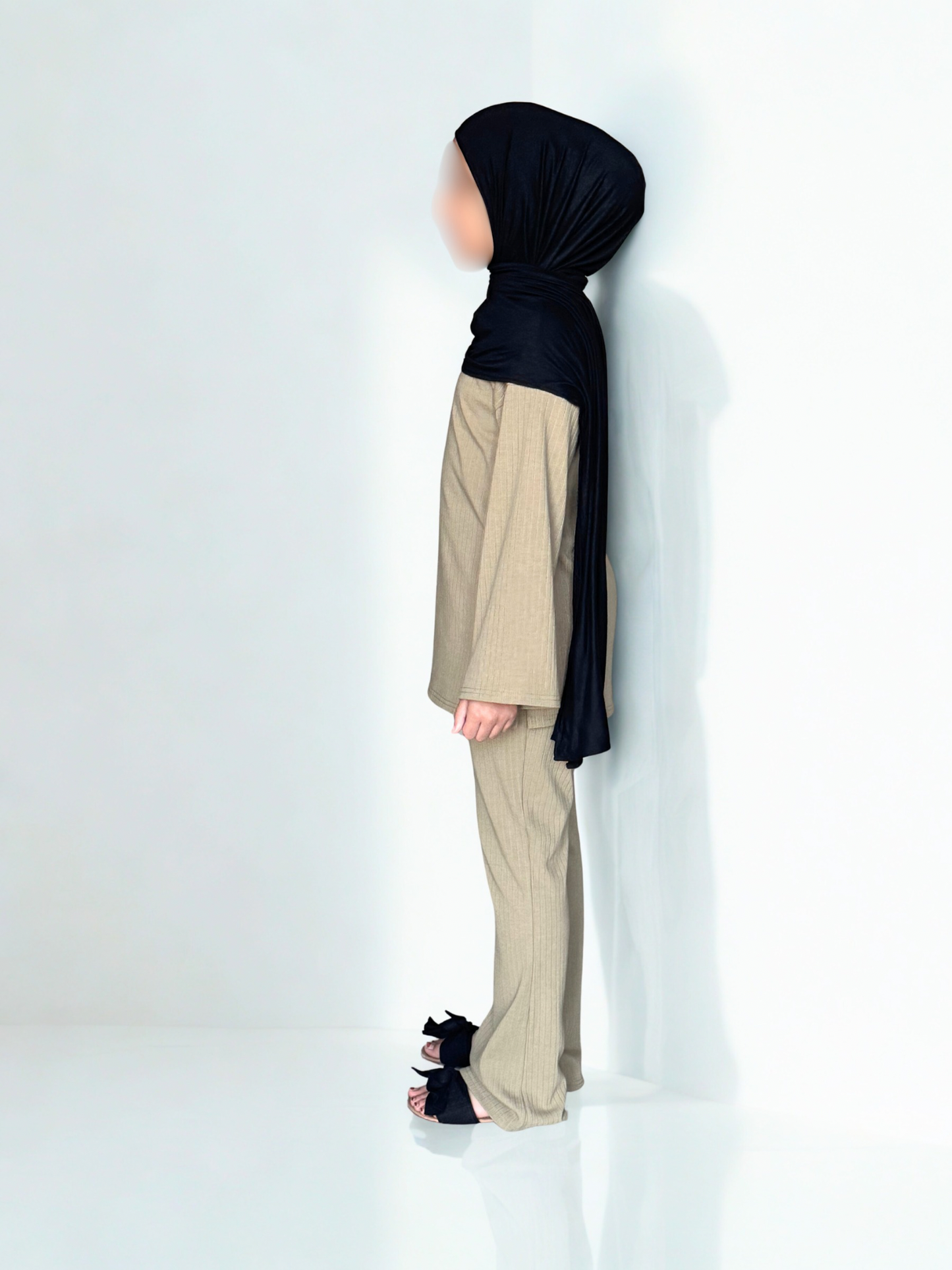 Ribbed Knit High Neck Co-ord Set